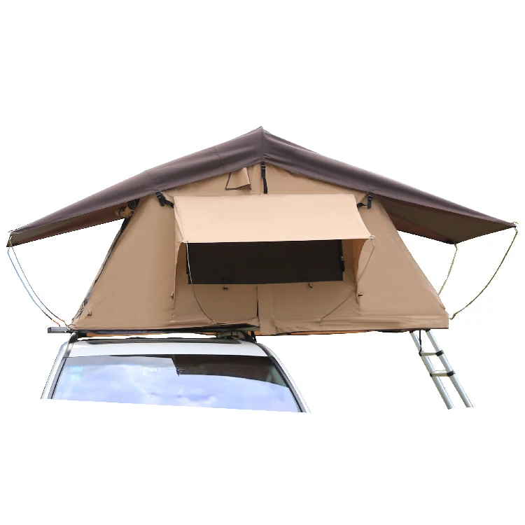 

Foldable portable folding roof canopy tent for car