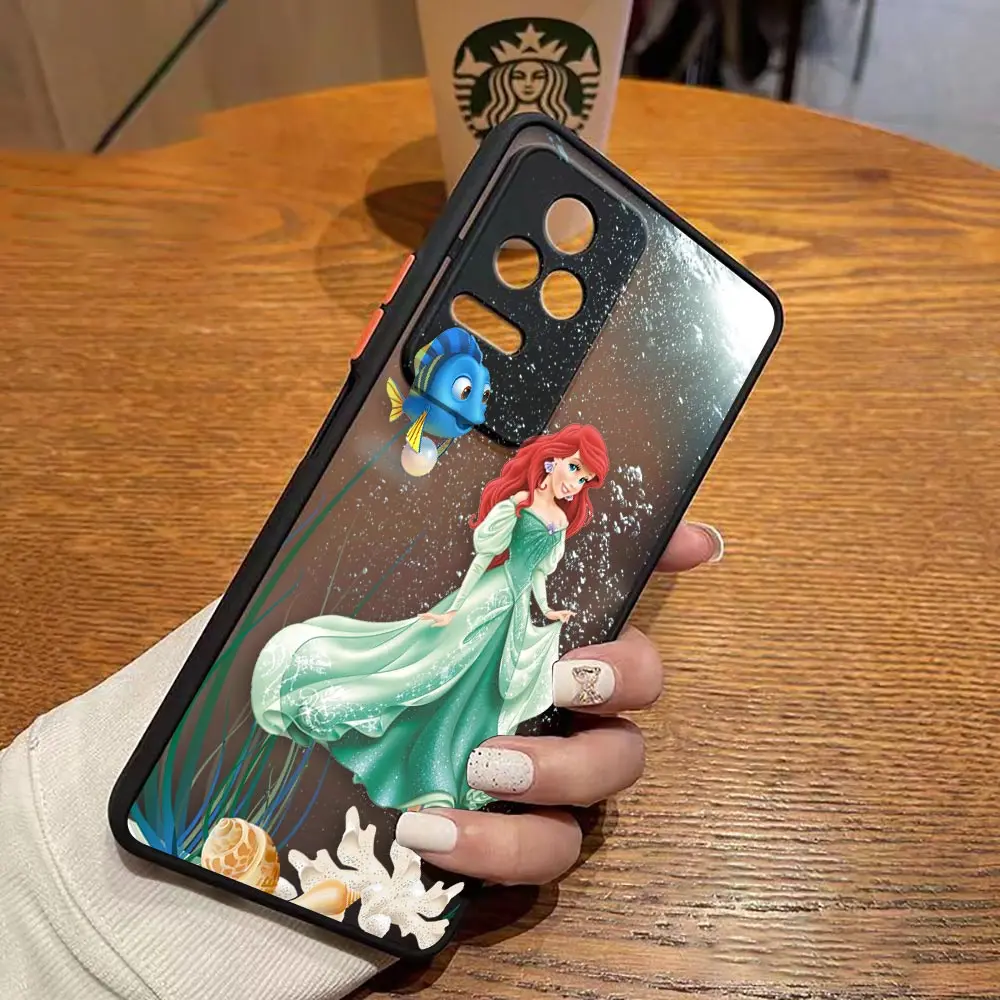 thumbnail image 1 of Funda mate para Redmi A1 K50 K40 GAMING K30 K20 10X 10C 10 9C 9T 9A 9 8 7 PRO 4G 5G Funda Coque Shell Anime princesa sirena, 1 of 5