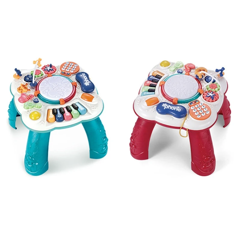 

D7WF Toddler Musical Table with Musical Instruments for Early Education