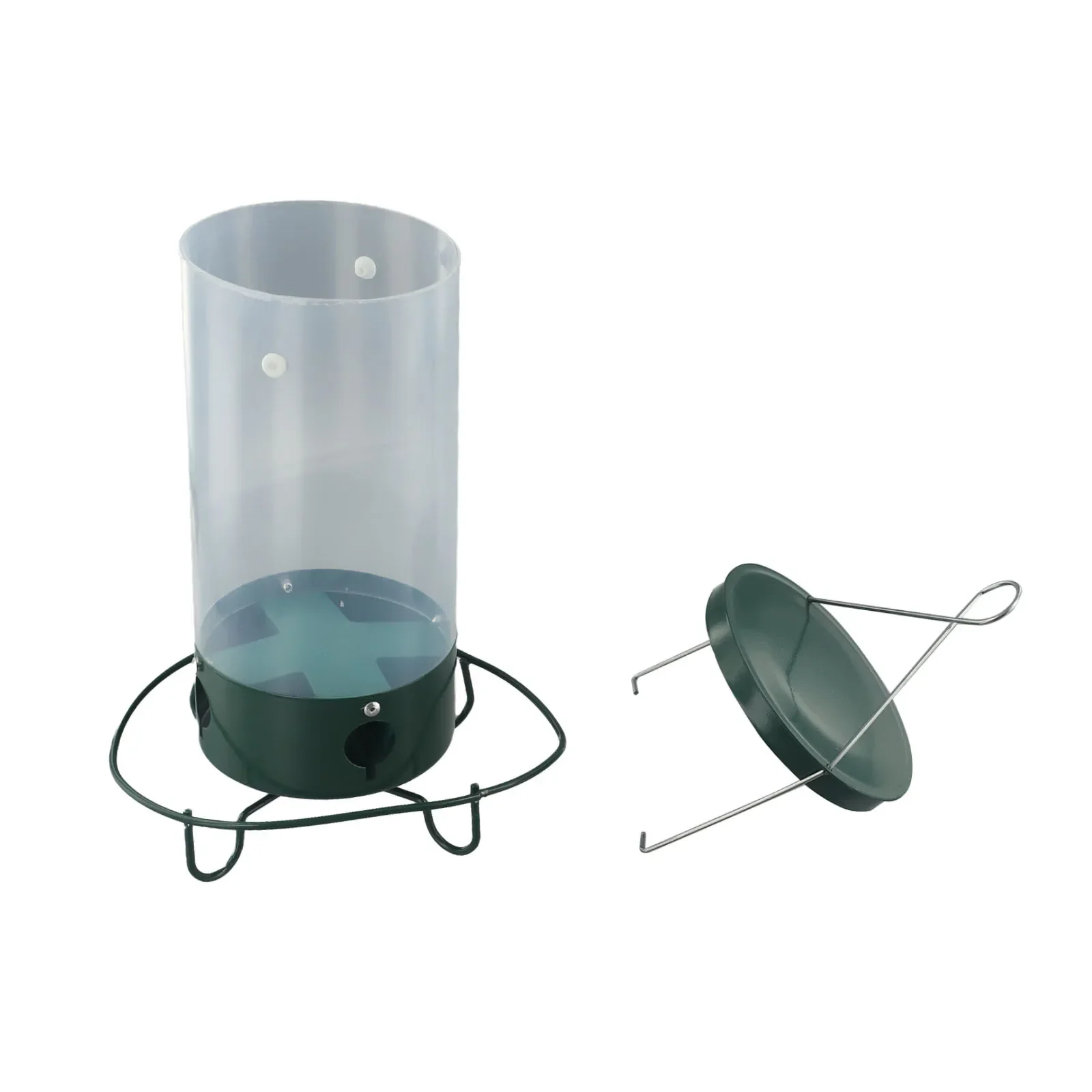 Squirrel-Proof Wild Bird Feeder Portable for Garden Yard Outdoor Wrought Iron Hanging Hummingbird
