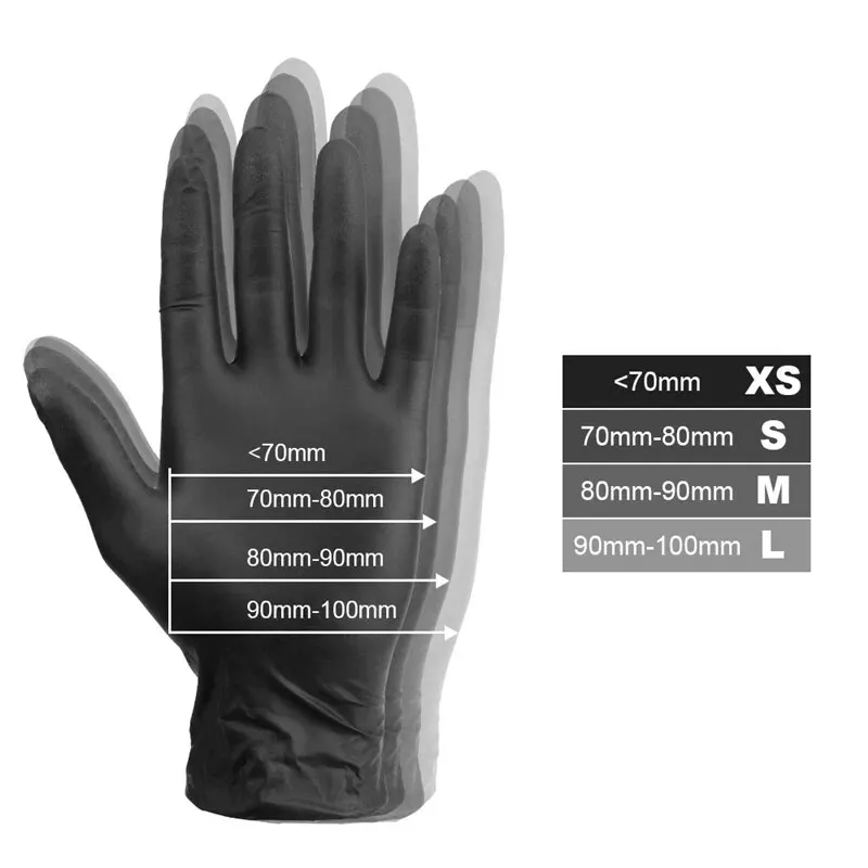 Disposable Gloves Nitrile Gloves Cleaning Gloves 20/50PCS Disposable Nitrile Gloves for Household Cleaning Kitchen Dishwashing Working Gardening Tattoo Gloves Thickened Durable