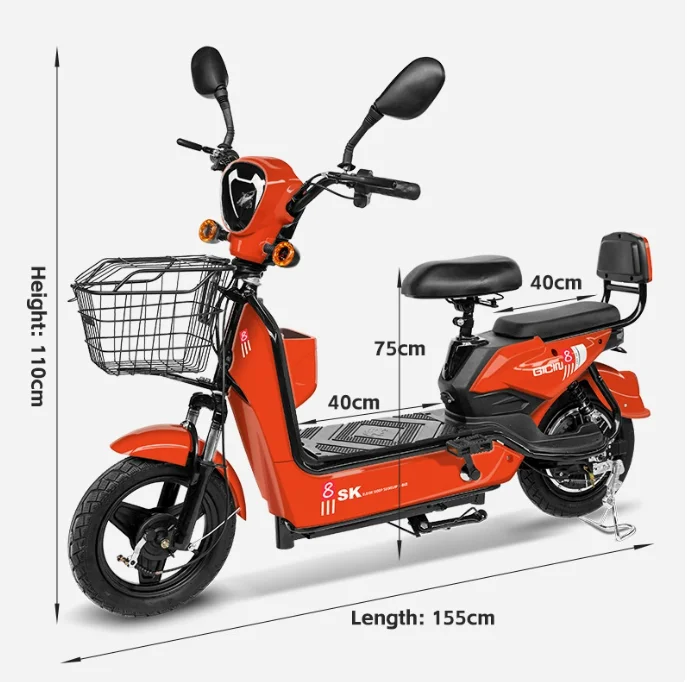 Two-wheeled Electric Scooter Electric City Recreational Bike 1