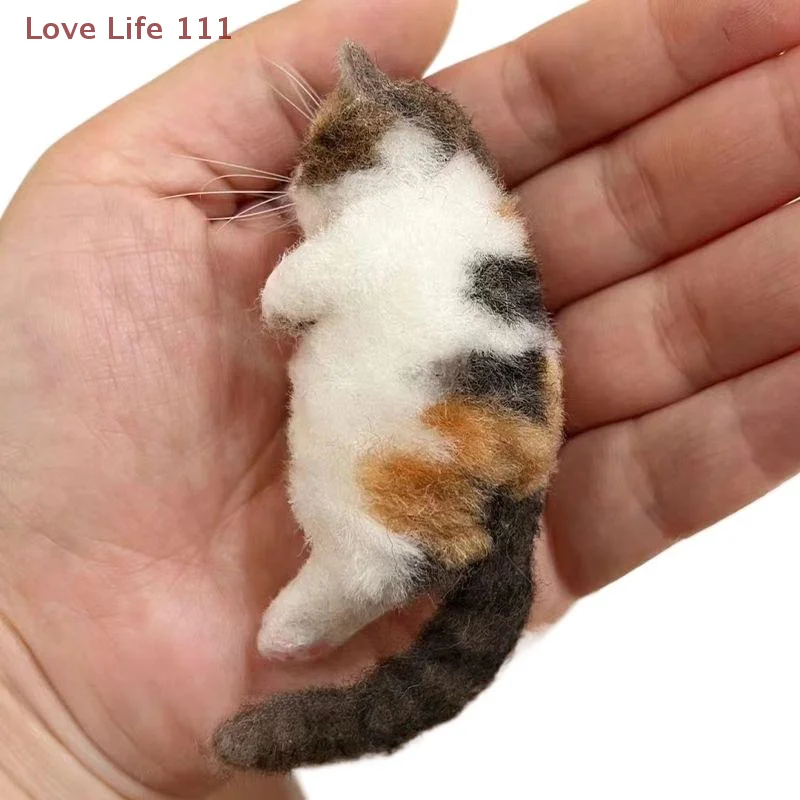 89% OFF – New Sheep Felt Poke Cat Handmade DIY Wool Felting Bag for Beginners – Only $0.99