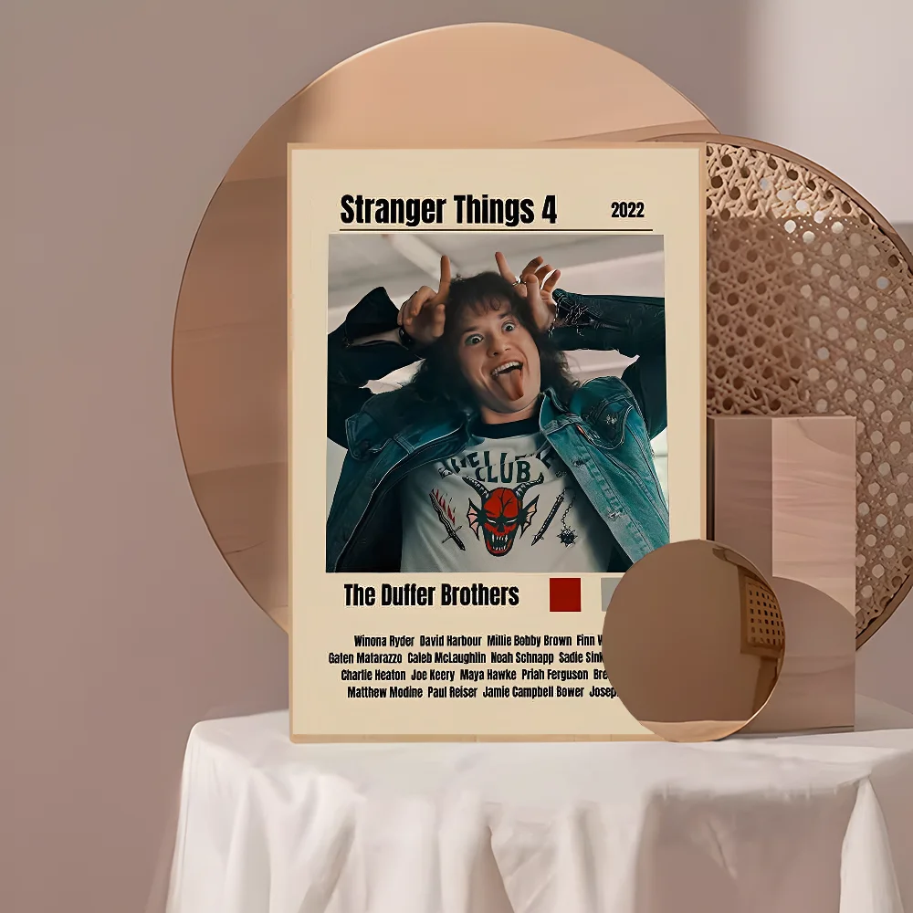 thumbnail image 1 of Pósteres adhesivos de la película Stranger Things Eddie Munson, pegatinas de papel Kraft retro, arte estético para pared, para habitación, bar, cafetería, 1 of 5