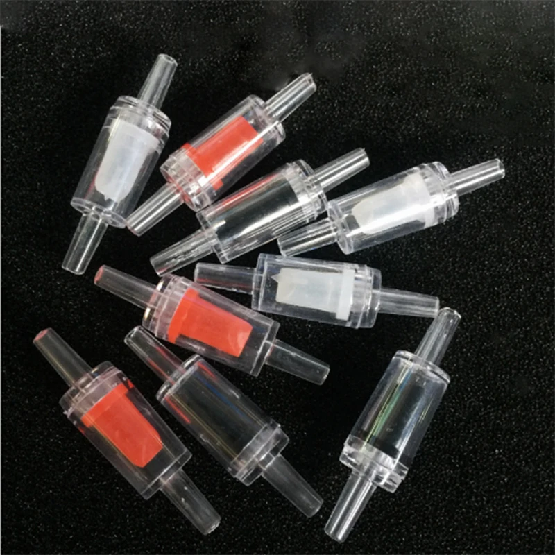 5pcs Aquarium Air Pump Check Valve 5 X One Way Non-Return Check Valve Aquarium Fish Tank Accessories Co2 System Air Pump