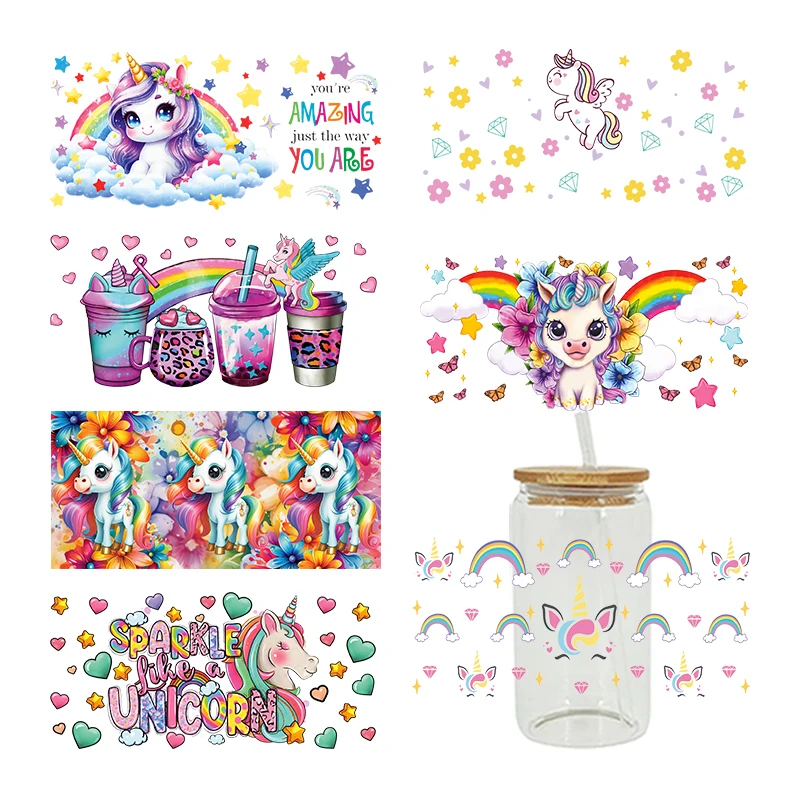16oz 3D UV DTF Transfers Stickers for DIY