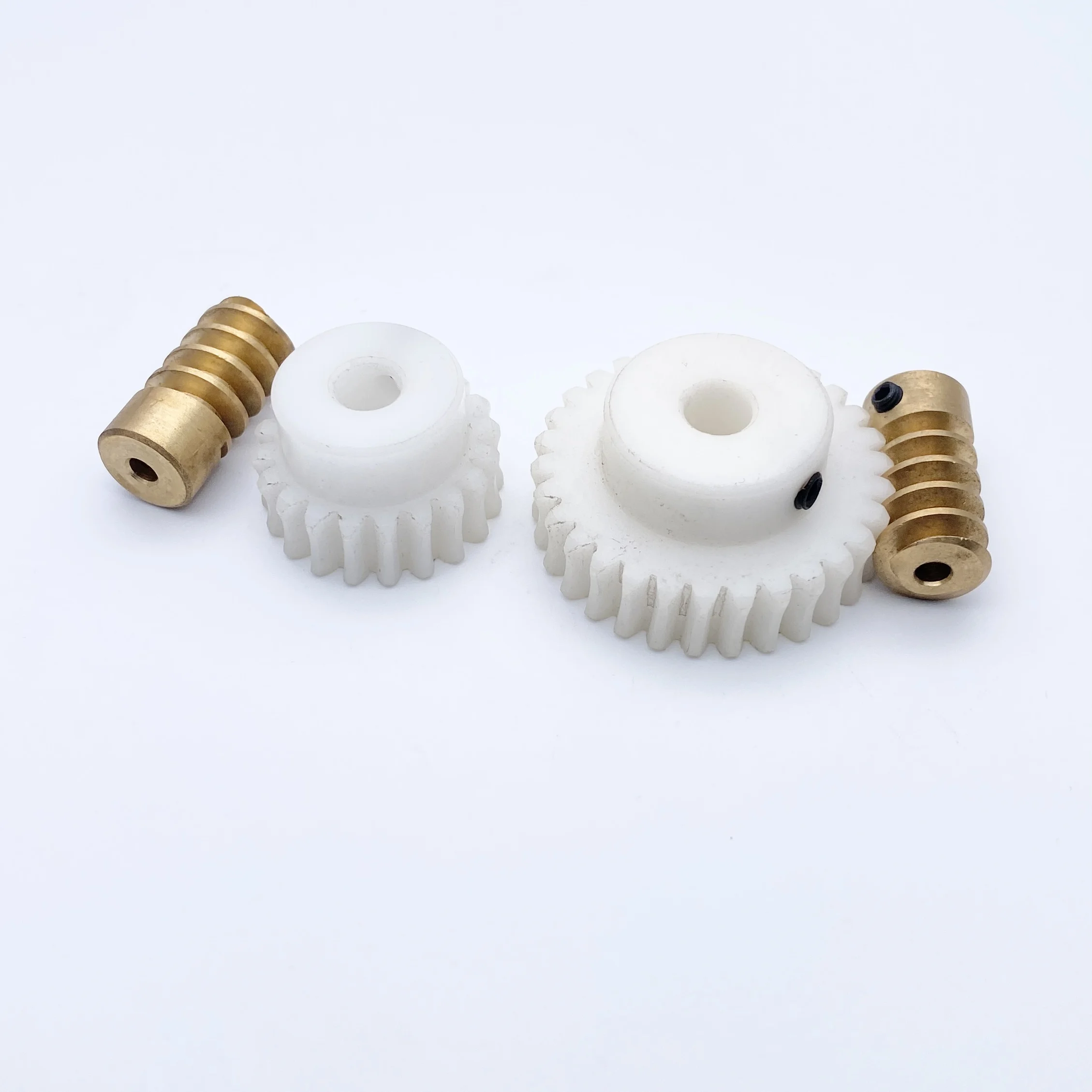 1:20 1:30 1M 6mm Plastic Worm Gear Copper Worm Set