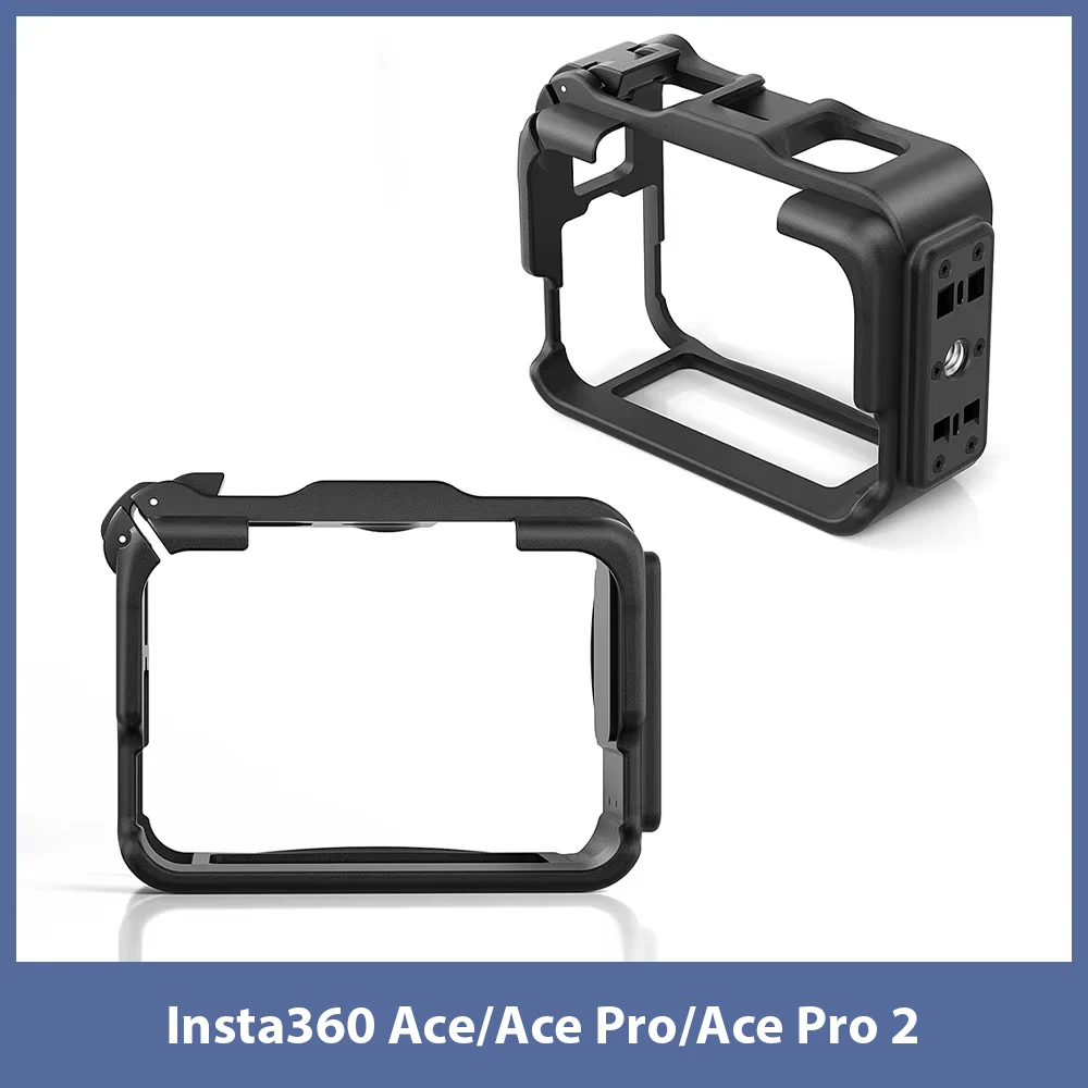 Boîtier De Protection Fenmaru Pour Insta360 Ace Pro/Ace – Cage Avec Griffes Froides Et Support 1/4'' – Protection Robuste