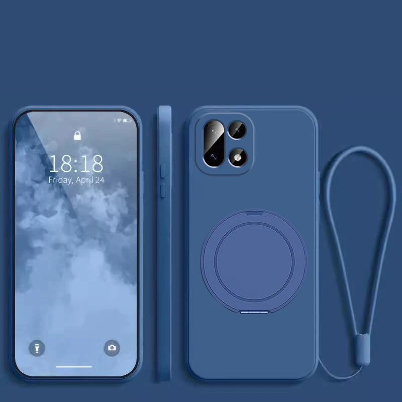 Silicone Phone Case with Magnetic Holder and Bracket