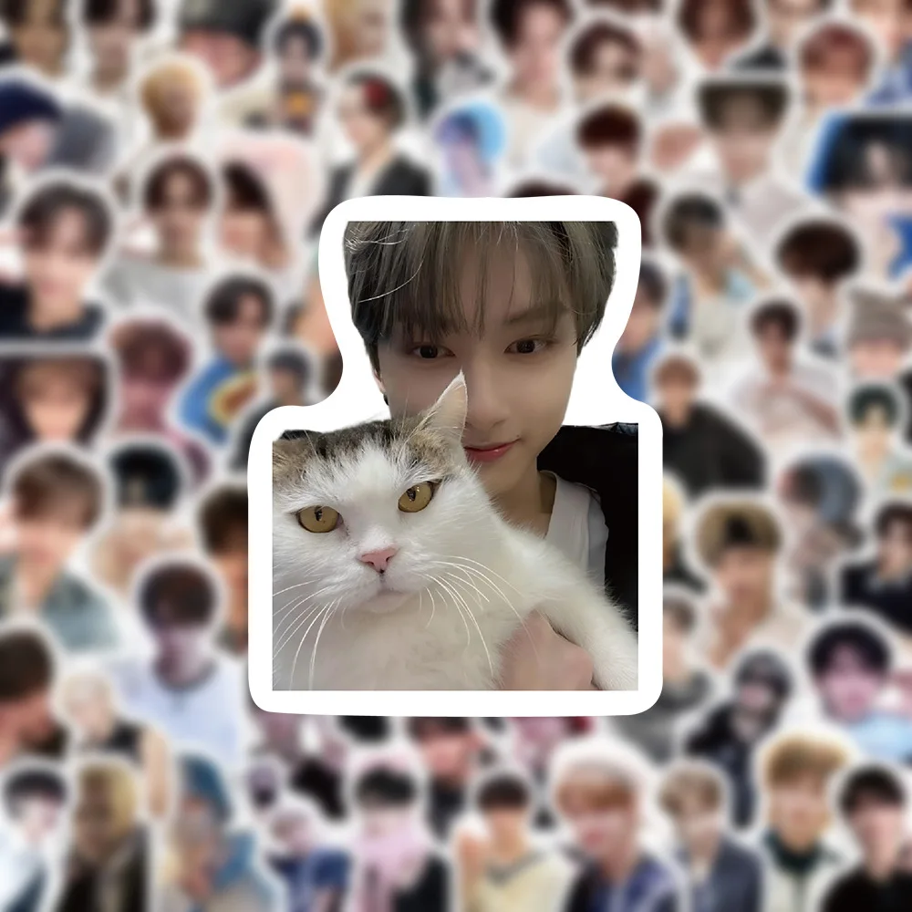 100PCS Wen Junhui 스티커 Moon Junhwi 낙서 스티커 DIY 일기 전화 케이스 수제 스크랩북 미적 스티커