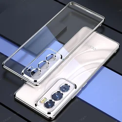 Sleek Electroplating Silicone Soft Shell Cover for Reno12 (Silver)