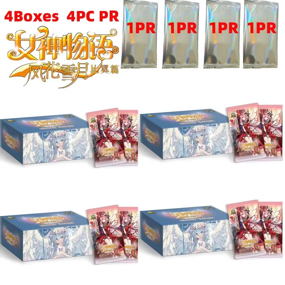 

Wholesale 4 Boxes Goddess Story Collection Card NS 5M07 Booster Box Goddess Story Animal Card Game Christmas Children Toys Gift