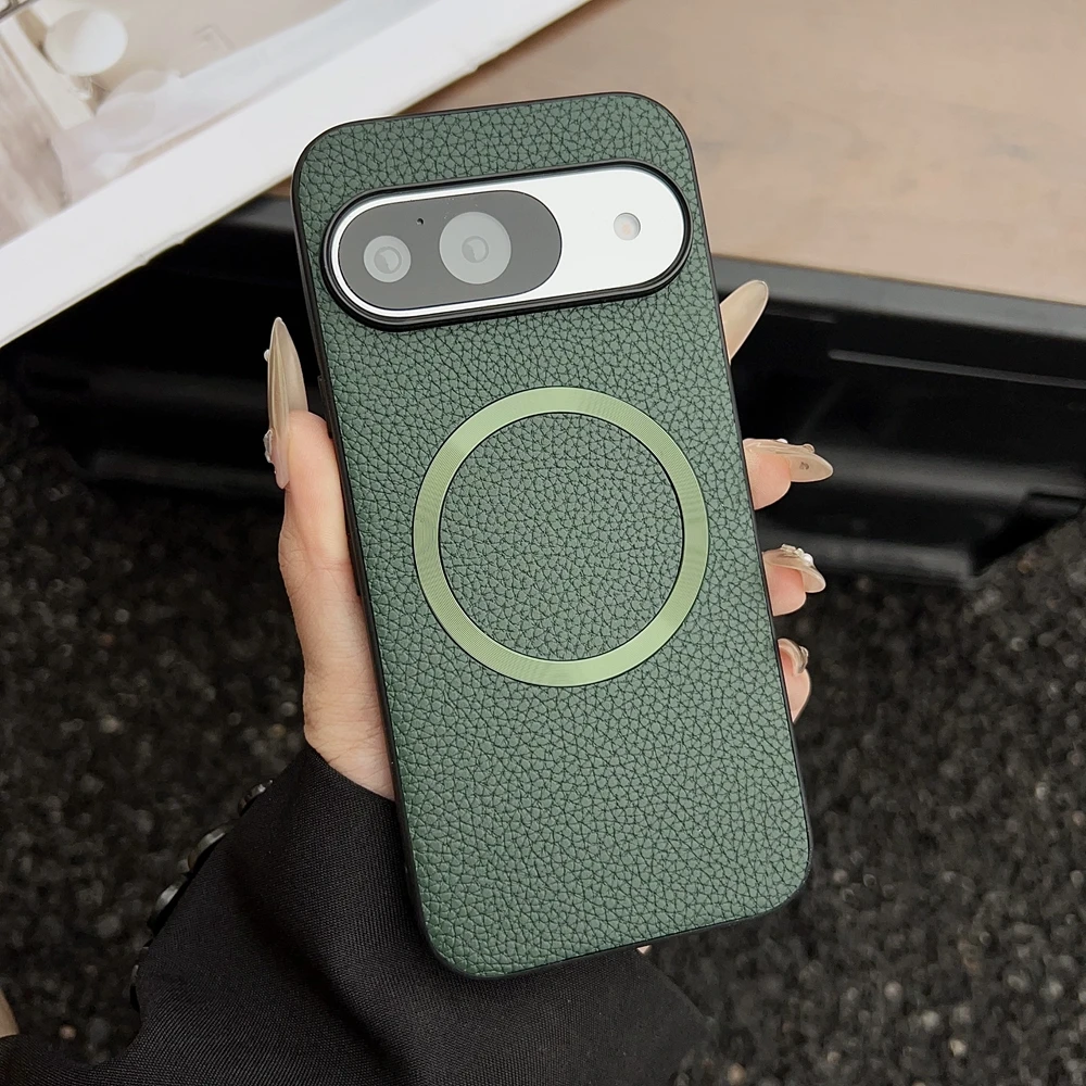 Magnetic Litchi Leather Pattern Soft Case