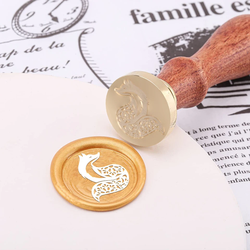 Frog Wax Seal Stamp Embossed Stamp Sealing Removable 1" Brass - View #9