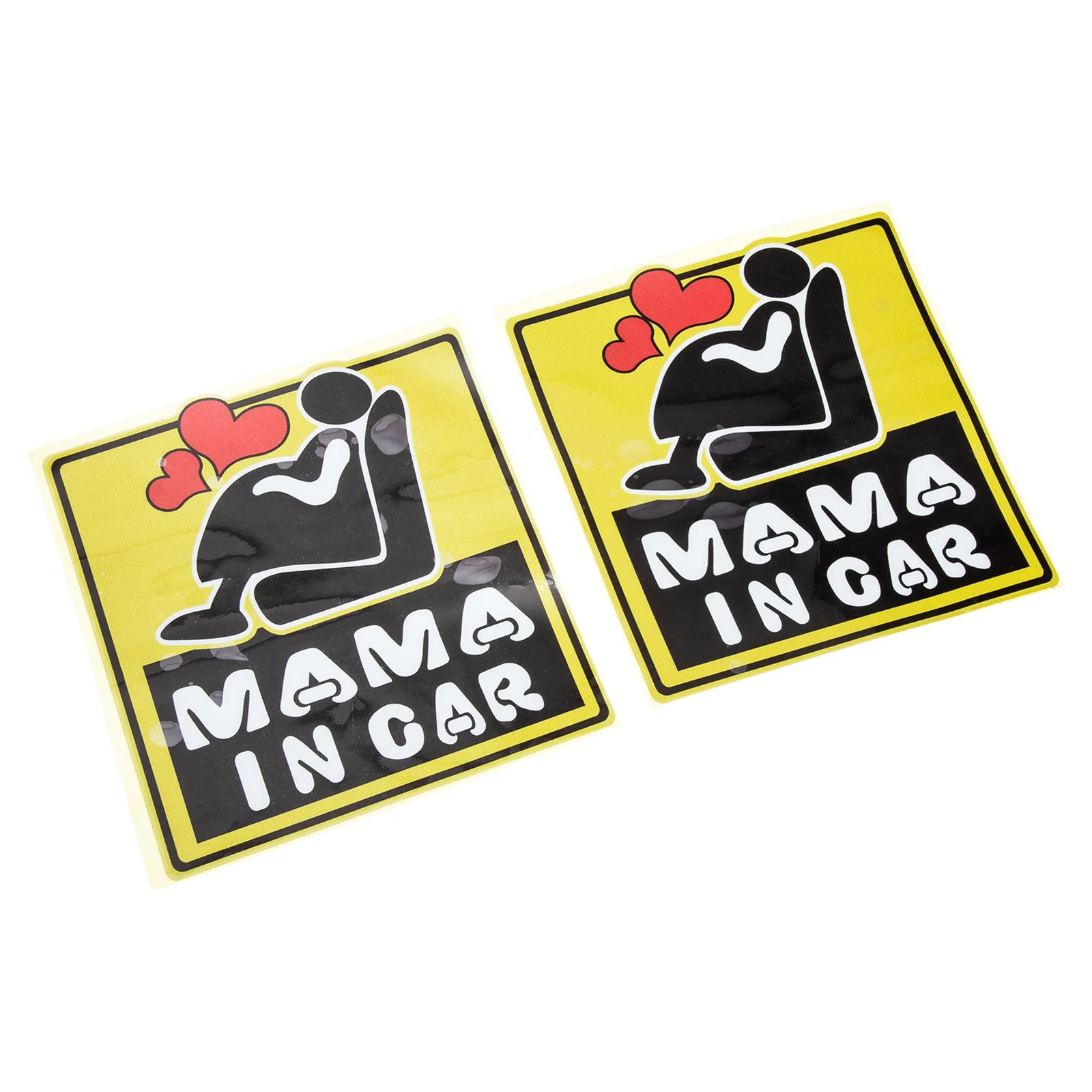 

2 Sheets Car Sticker PVC Decals Mama Accesorios Motocicleta Decorative Signs Safety Applique Vehicle