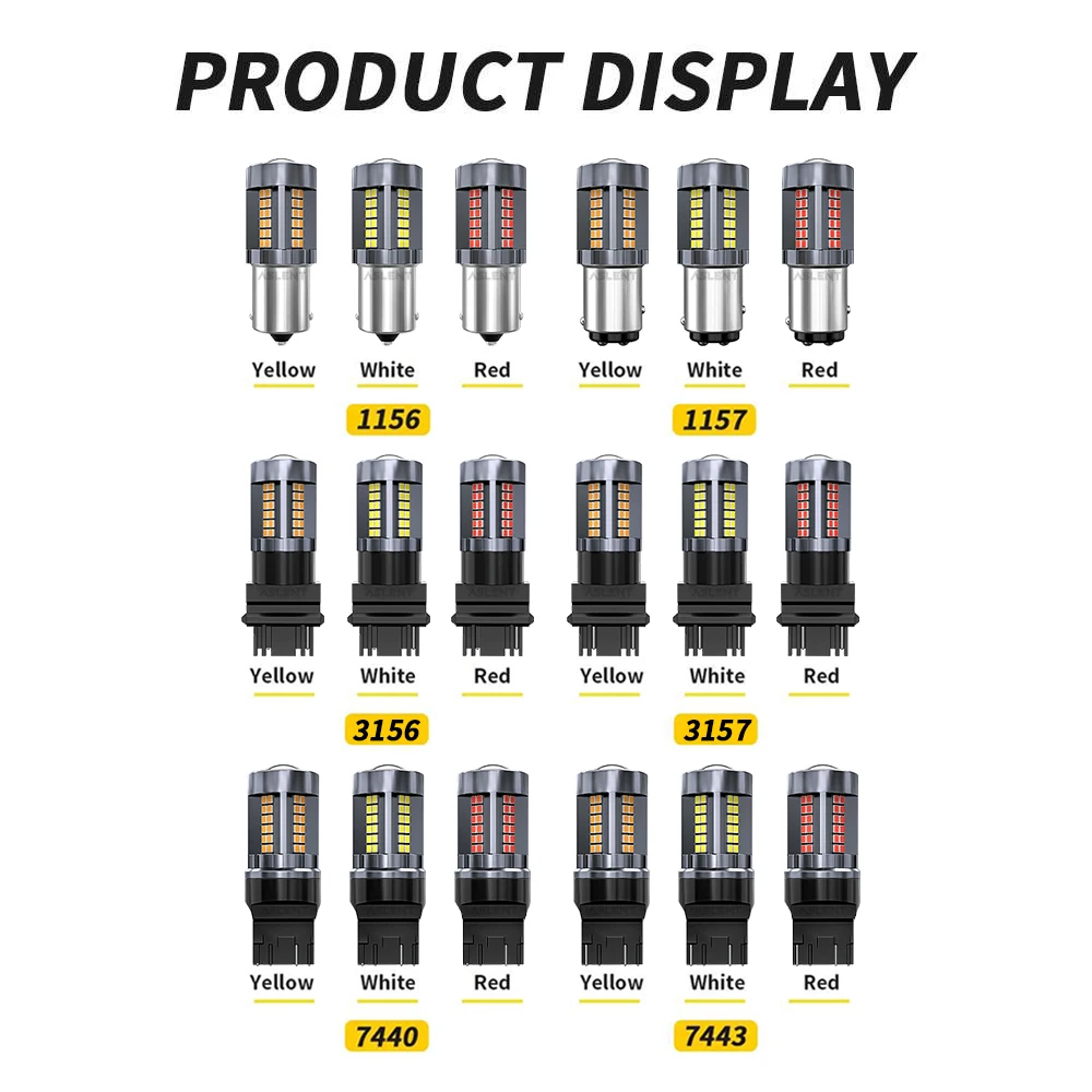   Ĺ ȣ, ĵ ڵ ׼ DRL, 2X 7443 W21/5W T25 3157 LED P21W BA15S BAU15S PY21W 1157 BAY15D P21/5W