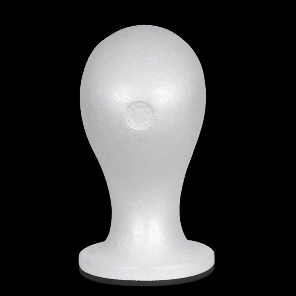 Female Male Mannequin Head White Polystyrene Styrofoam Foam Head Model  Stand Wig Hair Hat Headset Display Stand Rack - Wigs Display Head -  AliExpress