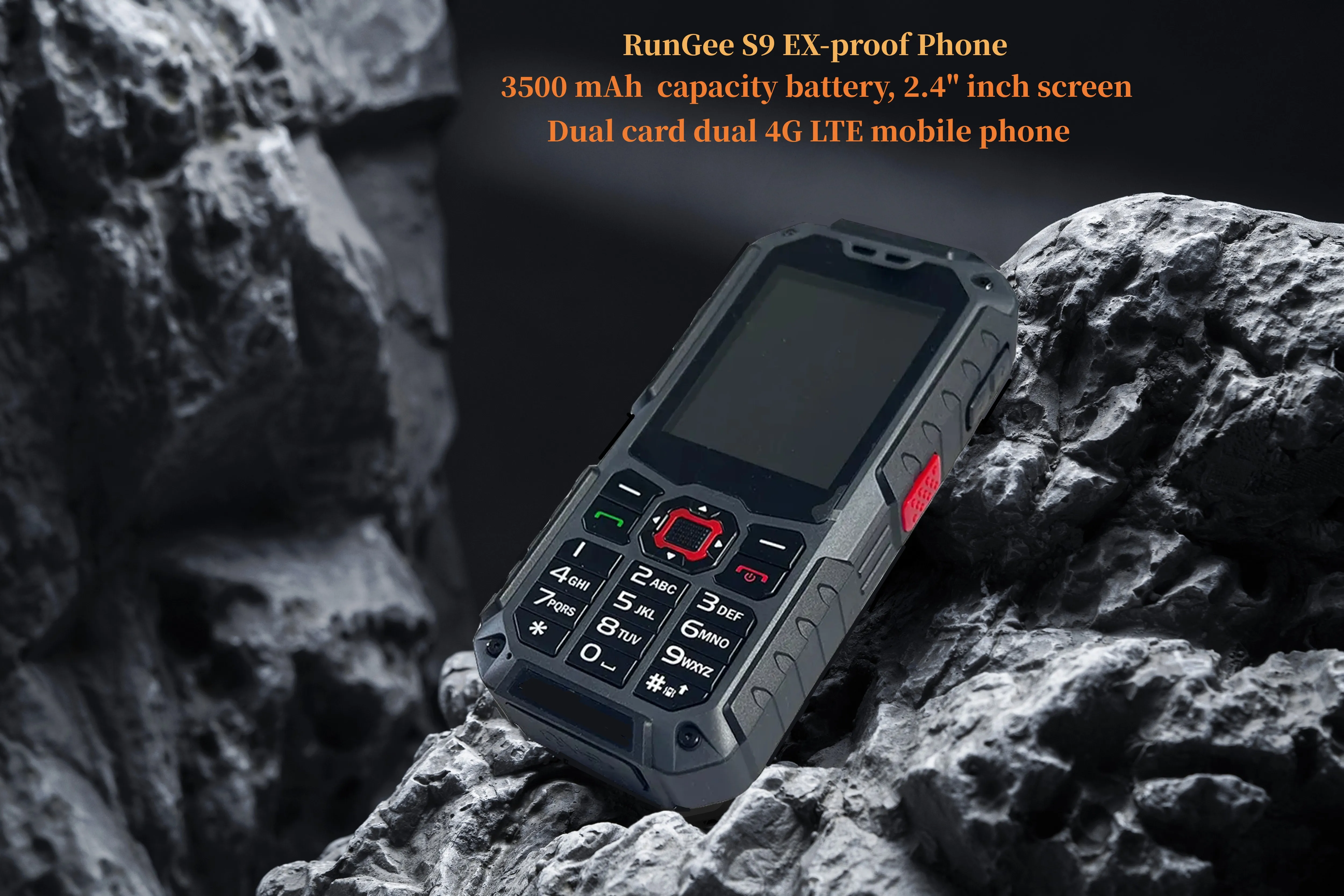 Industrial Safety Explosion-proof RunGee PTT Rugged Cellphone 2G/4G Flashlig 2.4\