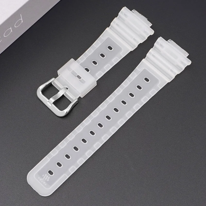 Silicone Soft Resin Watch Strap - 16mm Premium Wrist Band