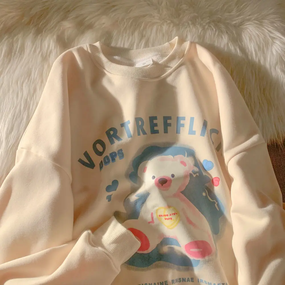 Women's Plush Velvet Plus Size Long Sleeve Gentle Color Sweater New Super Fire All-match Small Fresh Style Sweet Sweatshirt
