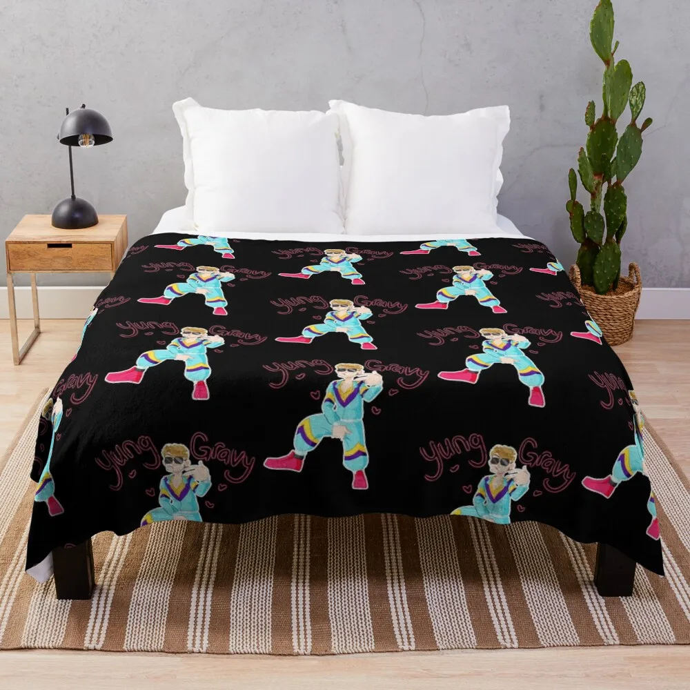 

raper dancing Throw Blanket Bed covers christmas decoration Soft Plaid Blankets