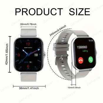 Smartwatch Multi-Sport Mode Smart Watch Heart Rate Tracking Bluetooth Compatible with Android & iPhones 5