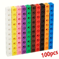 Math link Cubes Set of 100 Cubes  Math Manipulatives and Cubes for Kids Ages 5+ Back to School  Preschool Classroom Supplies 1