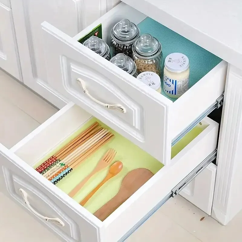 Refrigerator Mats Liners Washable Waterproof Oilproof Shinywear For Shelves Cover 8 Pcs