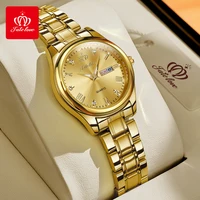 FATE LOVE 819 Luxury Quartz Watch for Women Stainless Steel Waterproof Classics Wristwatch for Lady Bracelet Sets Women Watch 2