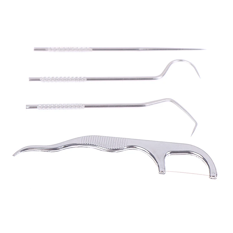 

Toothpicks Pocket Set Stainless Steel Reusable Portable Metal Floss Tooth Picks
