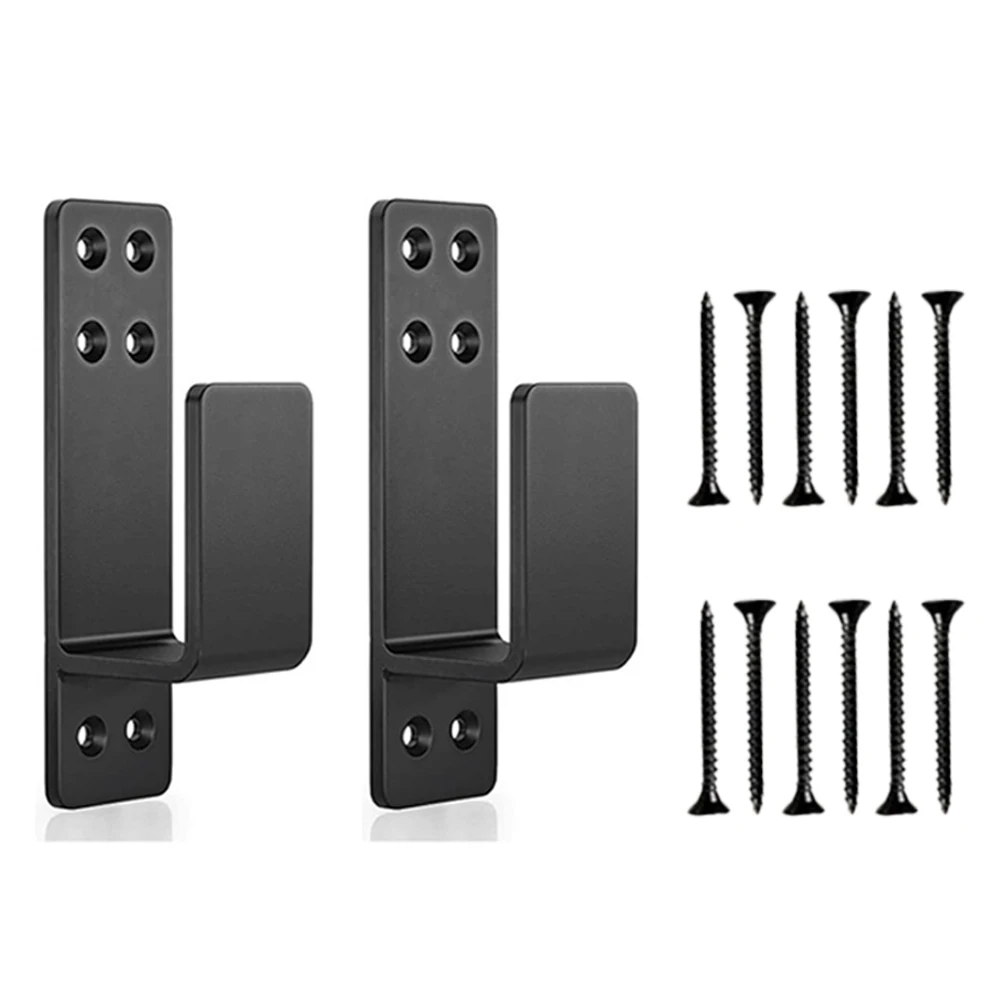 

Door Barricade Brackets U shaped Design 2x4 Wood Compatible High Strength Steel Construction Home Security Essentials