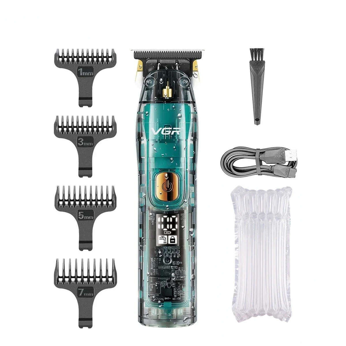 ماكينة حلاقة لاسلكية VGR ، ماكينة حلاقة الشعر المق...