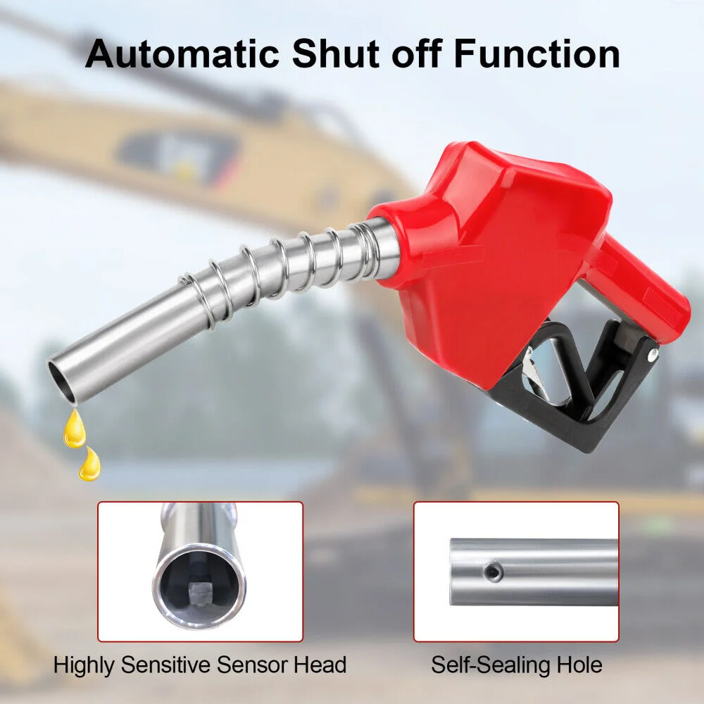 Aço inoxidável reenchimento pistola bocal, corte automático de combustível reenchimento bocal, óleo diesel dispensador ferramenta, óleo e água reabastecimento