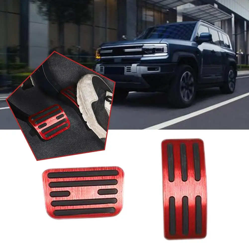 For Byd Shark 6 Alumium Alloy Rubber Brake Anti-Slip SHARK Accelerator Styling Pedal Accessories Auto N Cover EWW W5F7