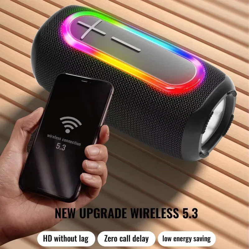 

Водонепроницаемая беспроводная Bluetooth Колонка HOPESTAR, сабвуфер с супер басами 40 Вт, мощный домашний кинотеатр, уличный 3D музыкальный центр с объемным звучанием