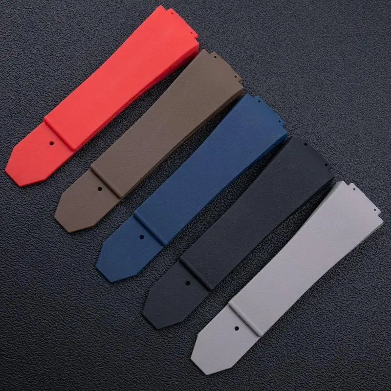 

COE High Quality Silicone Rubber Watch Band 22mm Buckle Belt Fit For Hublot Strap Watchband 28*20mm Logo Stainless Butterfly