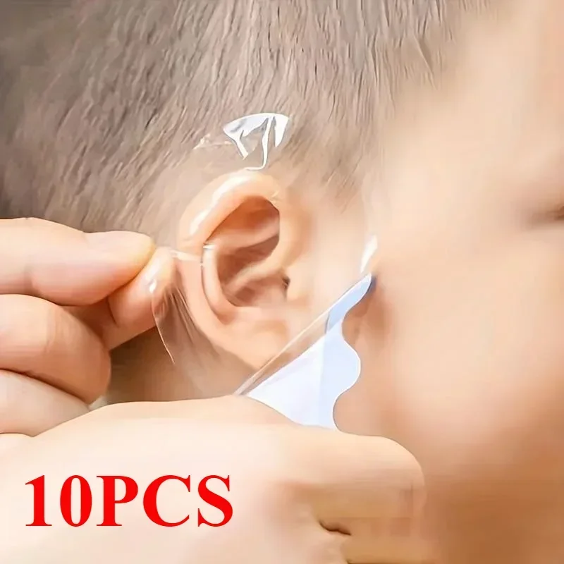 10pcs Waterproof Baby Ear Stickers Soft Ear Protectors Disposable Cover Perfect for Baby Shower and Bath Time