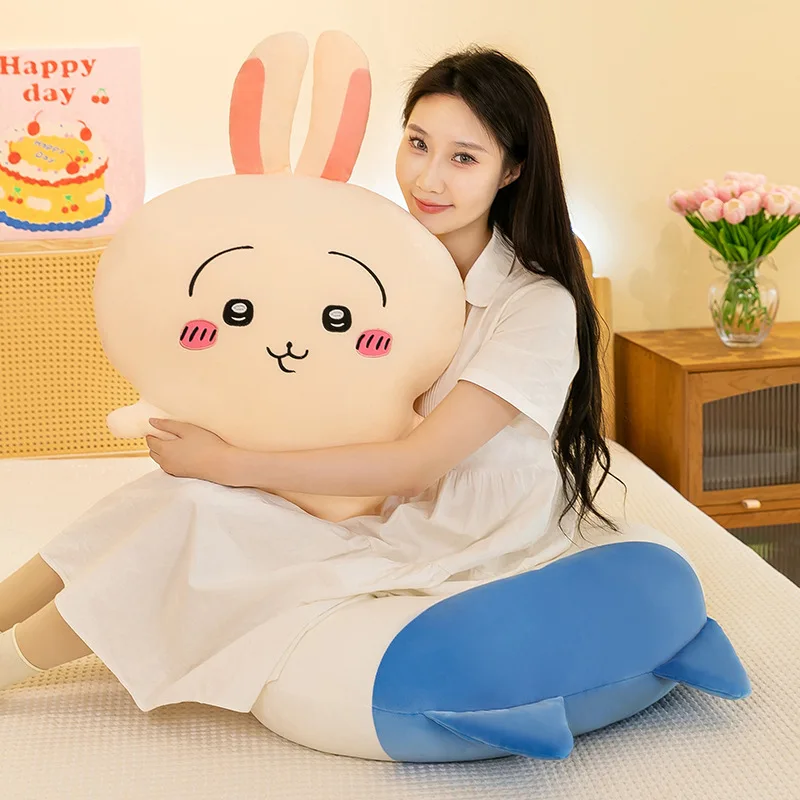 thumbnail image 1 of Chiikawa Usagi Large Doll Cartoon Hachiware Soft Pillow Big Size Plush Doll Ornament Children Girl Toy Birthday Gift Christmas, 1 of 5