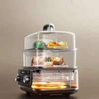Electric Steamer Multi-functional Multi-layer Cooking Integrated Pot Stainless Steel Large Capacity Removable and Washable 2