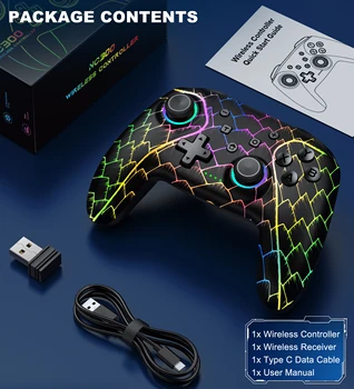 NC301 Hall Rocker Gamepad For Nintendo Switch/OLED/Lite/Android/IOS/ PC Steam Hall linear trigger Switch Controller 6