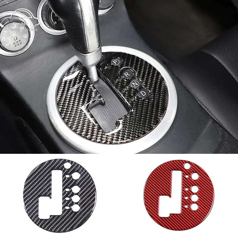 

For Nissan 350Z 2003-2006 Soft Carbon Fiber Central Control Shift Panel Decoration Sticker Car Modification Accessories RHD