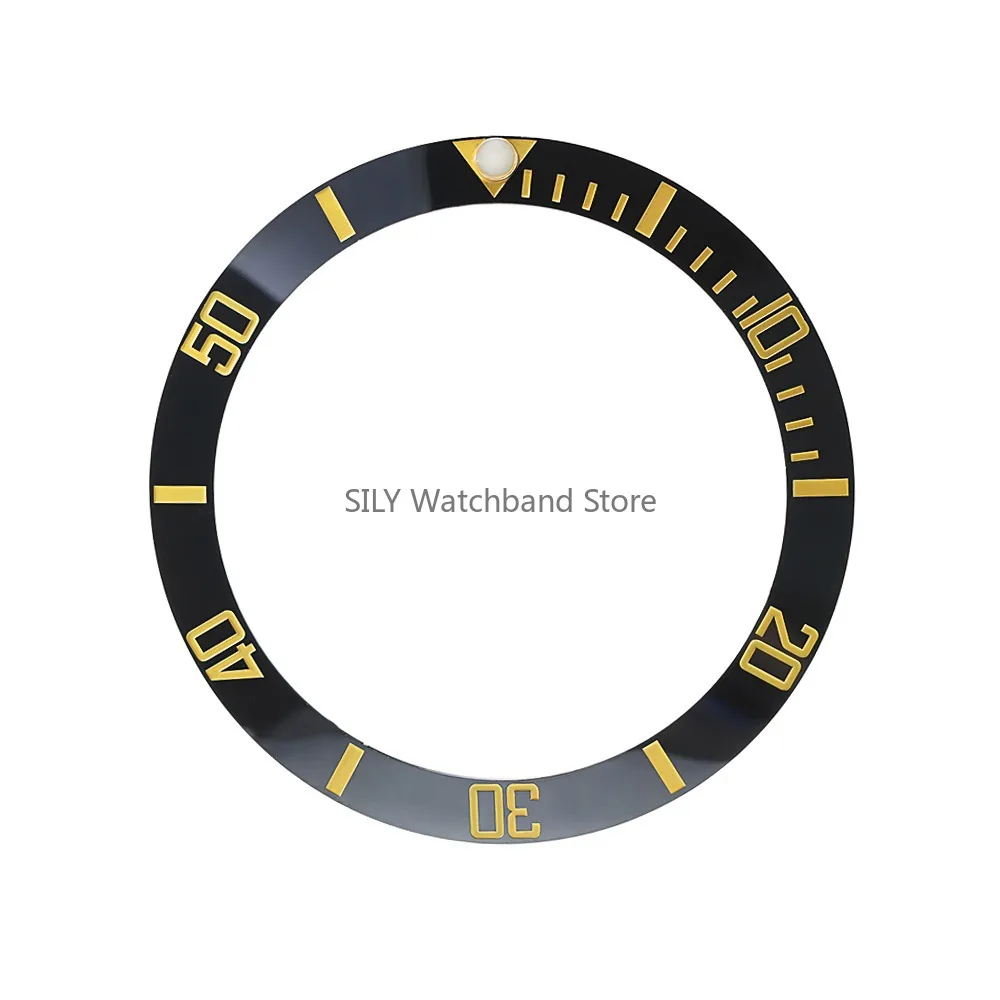 38 mm Keramiklegierung Uhrenlünette Einsatzring Hang passend für 40 mm automatisches mechanisches Gehäuse für NH35/34 GMT Taucheruhr Teil Zubehör – Detail 11