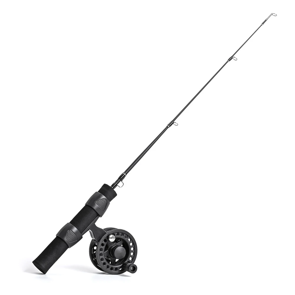 LEO 51cm Ice Fishing Rod Combo: Portable Winter Pole and Ree