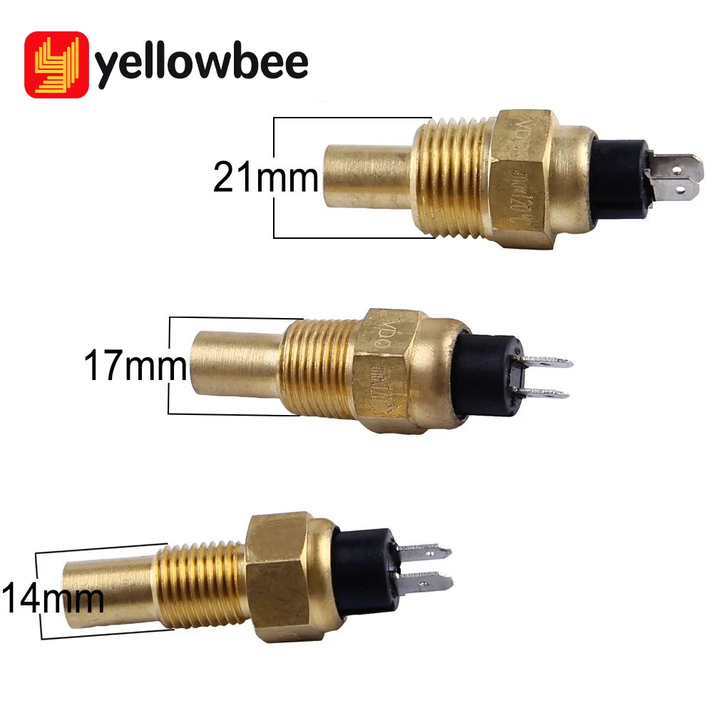 Universal Sensor de Temperatura da Água Vdo Medidor Temperatura Vdo Sensor de Água 120c 14 mm 17 mm 21 mm para Carro Auto Caminhão Corrida