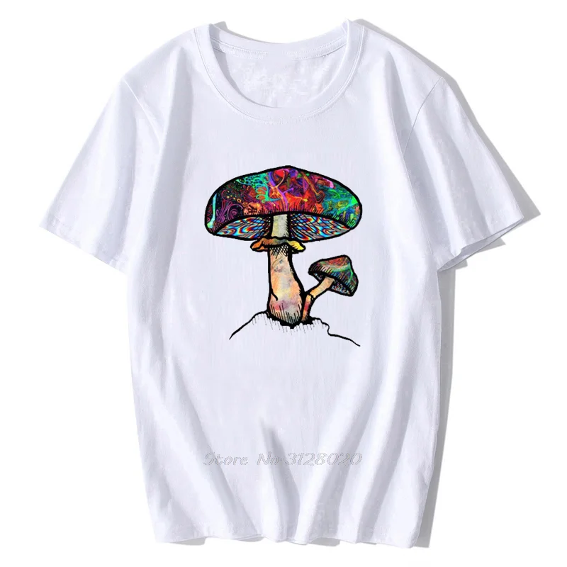 Männer Bluse Nette Bunte Pilz Druck T-shirt Casual Oversize Vintage T-shirt Tees Harajuku Sweatshirt – Detail 7