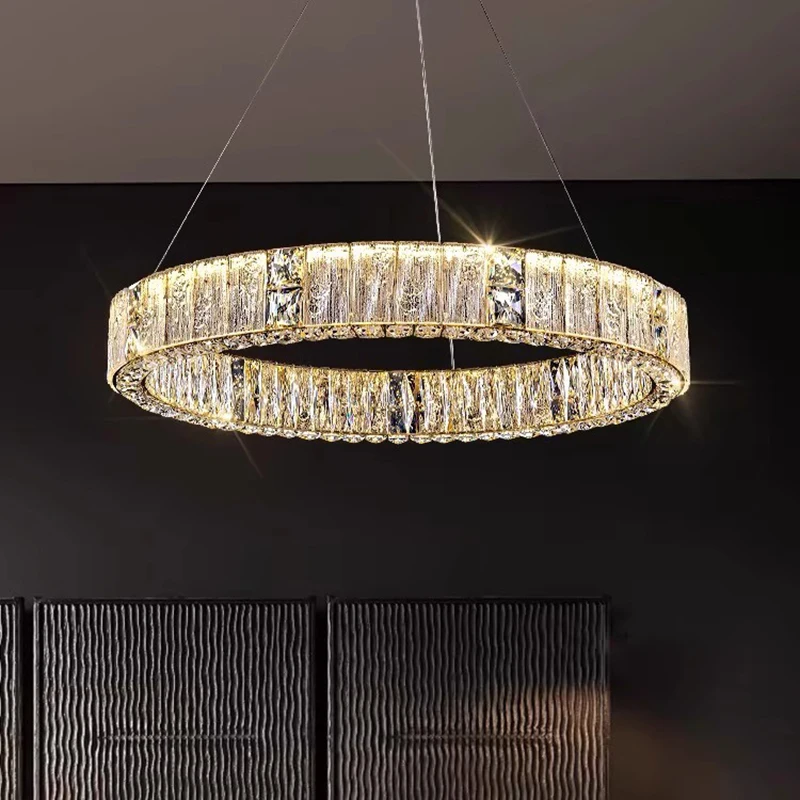 

Modern home decoration crystal chandelier, stair Pendant lamp, living room Pendant lights, interior lighting