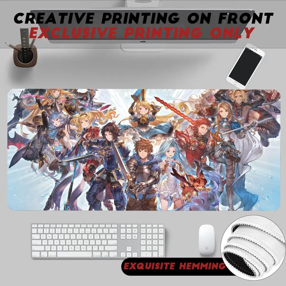 Mouse Pad Non-Slip Rubber Edge Locking Mousepads Game Play Mats Popular Fighting Game Granblue Fantasy Relink For Notebook Pc Computer