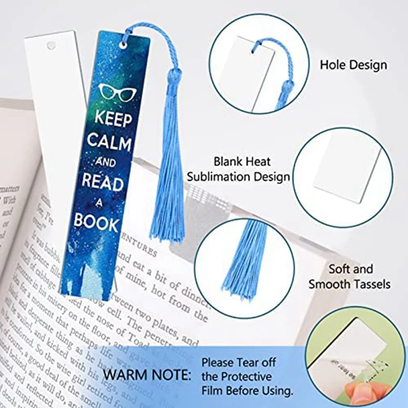 30 PCS Blanks Products Heat Transfer Sublimation Bookmark Blank Set For DIY  Bookmark Crafts, Double-Sided Printing - AliExpress