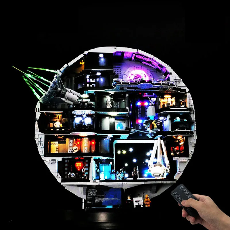 레고 공상 과학 우주 정거장 75419 램프 DIY 크리스마스 선물용 LED 조명 키트 (빌딩 블록 브릭 키트 세트 모델은 포함되지 않음)