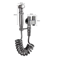 2025 ใหม่ทองแดงมือถือห้องน้ํา sprayer, bidet ก๊อกน้ํา, หัวฝักบัว,สุขาภิบาลห้องน้ําก๊อกน้ํา, double outlet bidet 6